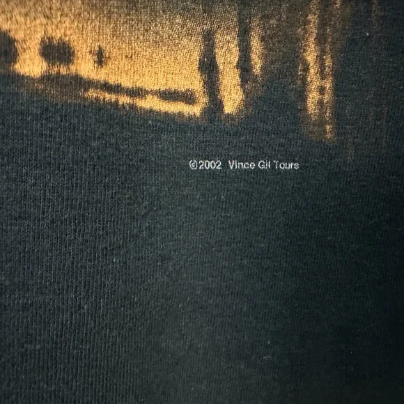 Vintage 2002 Vince Gill Tour T-Shirt Adult XL Country Western Band Music - Picture 3 of 6